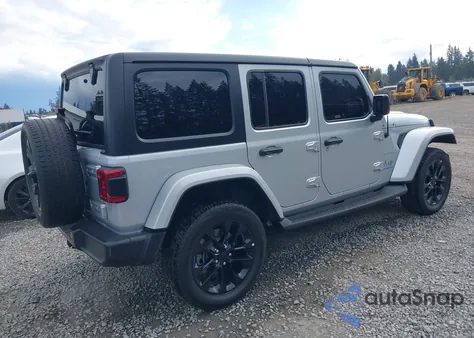 2023 Jeep Wrangler 4Xe Sahara 4X4 из США, поврежденный, VIN 1C4JJXP65PW696141